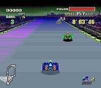 une photo d'Ã©cran de F-Zero sur Nintendo Super Nes